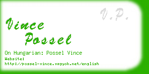 vince possel business card